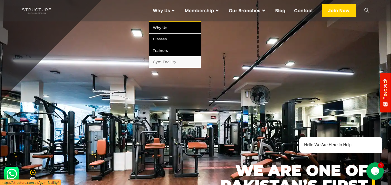 Gym website